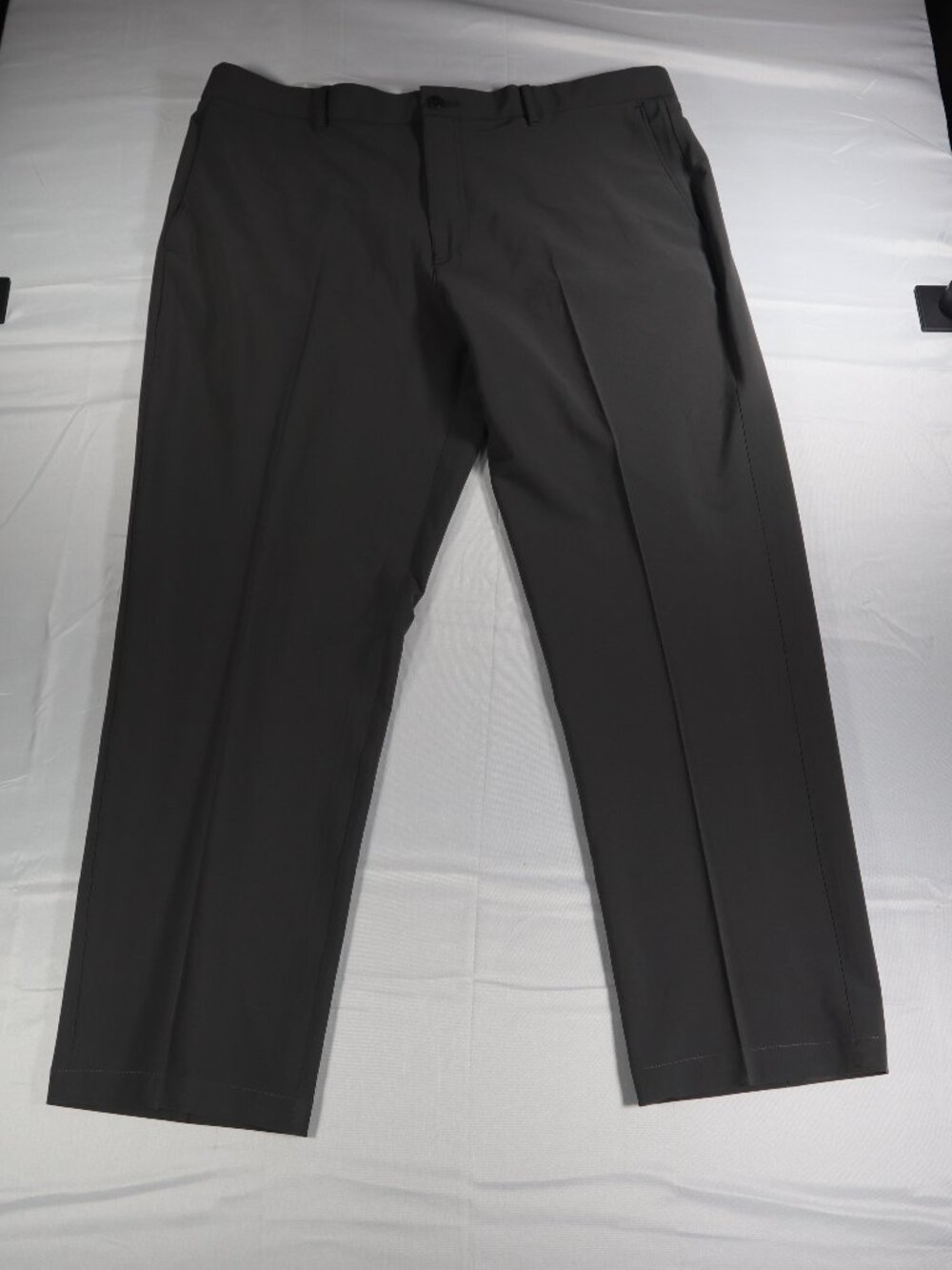 Callaway Golf Pants 38 x30 Grey Charcoal Performance Stretch 5-Pocket Flat Front
